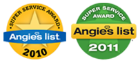 Angie's List 2010 & 2011 Award